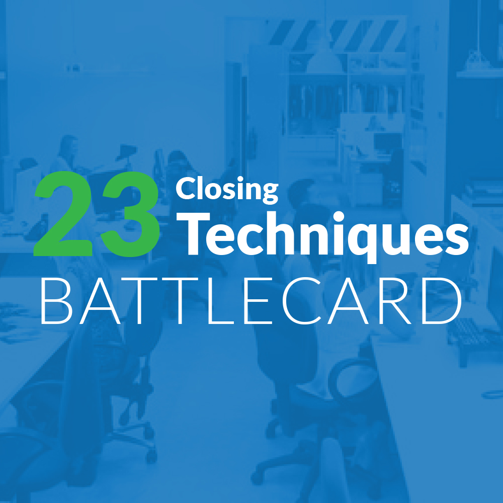 23 Closing Tehcniques Battlecard