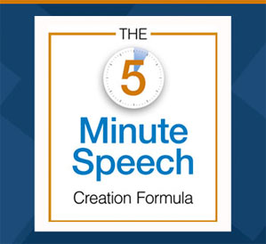 public speaking technique, The 5 Minute Speech Creation Formula